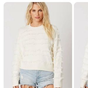 Cotton candy la white sweater s/m good condition